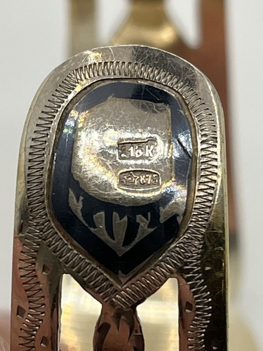 Brazalete Kubachi Niello de plata maciza 875 de la URSS soviética rusa vintag... - Imagen 18 de 20