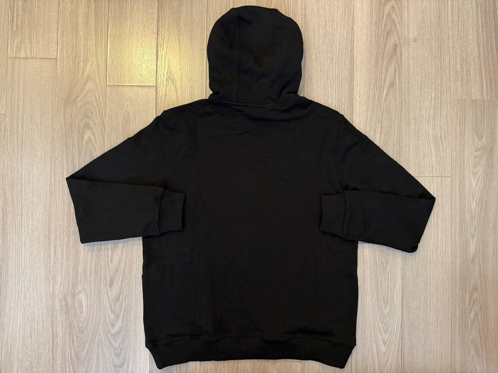 Felpa con cappuccio Burberry ricamata monogramma EKD cotone nera taglia M