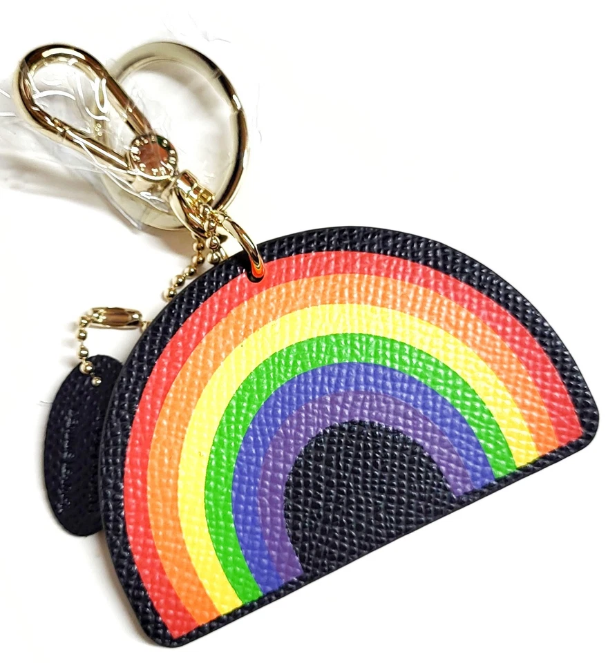 Furla радуга брелок сумка брелок Nero черный многоцветный кожаный золотистый - Изображение 2 из 4