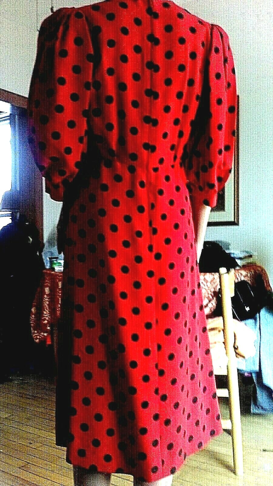 Abito vintage SAINT LAURENT in seta a pois (in vendita per le vacanze)!