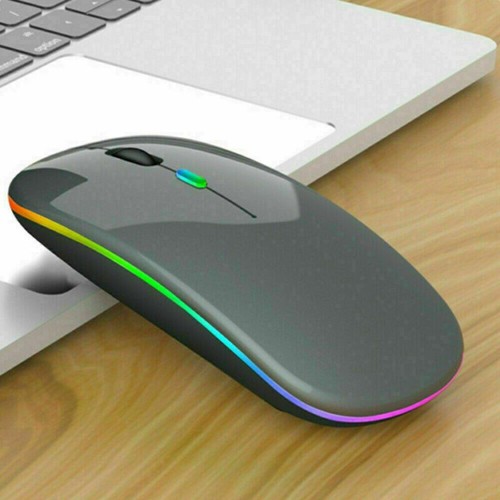 Rechargeable+Usb Optical Wireless Led Mice For Light Mouse Pc Laptop Cordless - Picture 9 of 19