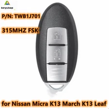 for Nissan Micra K13 March K13 Leaf 2012 - 2016 Smart Key Remote Fob TWB1J701