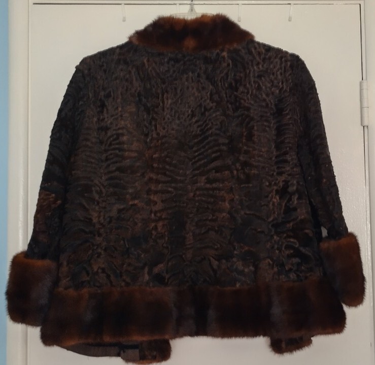 STUNNING Christian Dior Vintage 50s 60s Women's Mink Edged STUNNING Christian Dior Vintage 50s 60s Women's Mink Edged