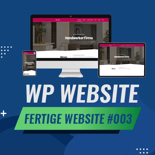 WordPress-fertige Website - Homepage Website | Handwerker | Living Template #003