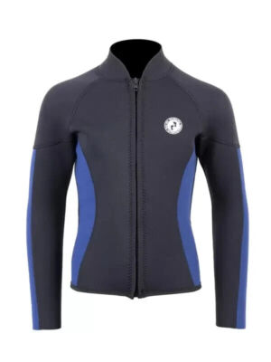 Two Bare Feet Perspective Unisex 2,5mm Neoprenanzug Jacke Full Zip Large blau/schwarz