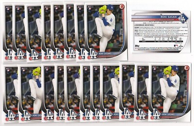 x50 Roki Sasaki 2025 Bowman Baseball Rookie Card #12 lot Los Angeles Dodgers RC!