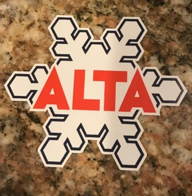 Alta Ski Resort Sticker - Skiing Snowboarding Mountain Sports Utah Burton Snow