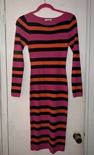 Women’s stripe fashion nova long sleeve dress S