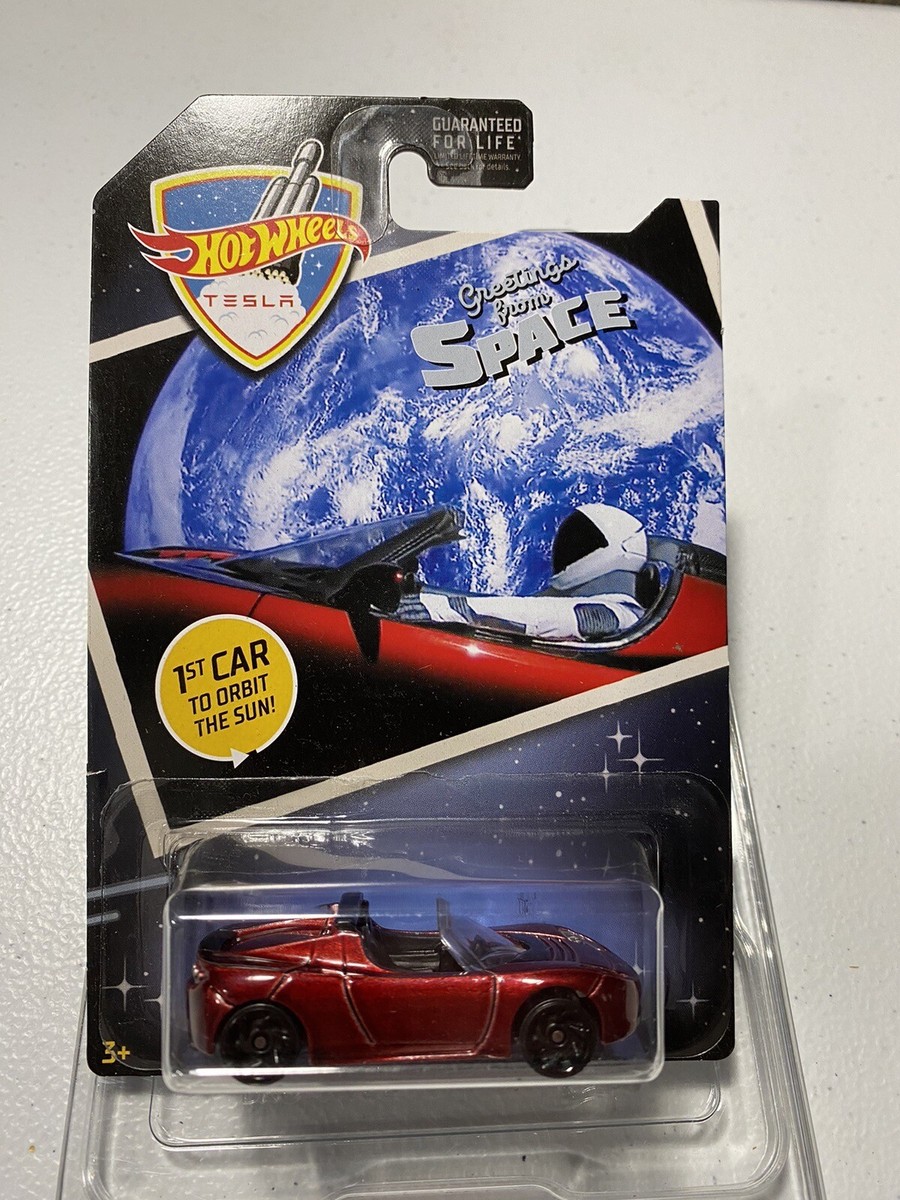 Hot Wheels 2019 Greetings From Space '08 Tesla Roadster, Maroon