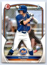2023 1st Bowman Draft #BD-152 AJ Ewing New York Mets BASEBALL Card