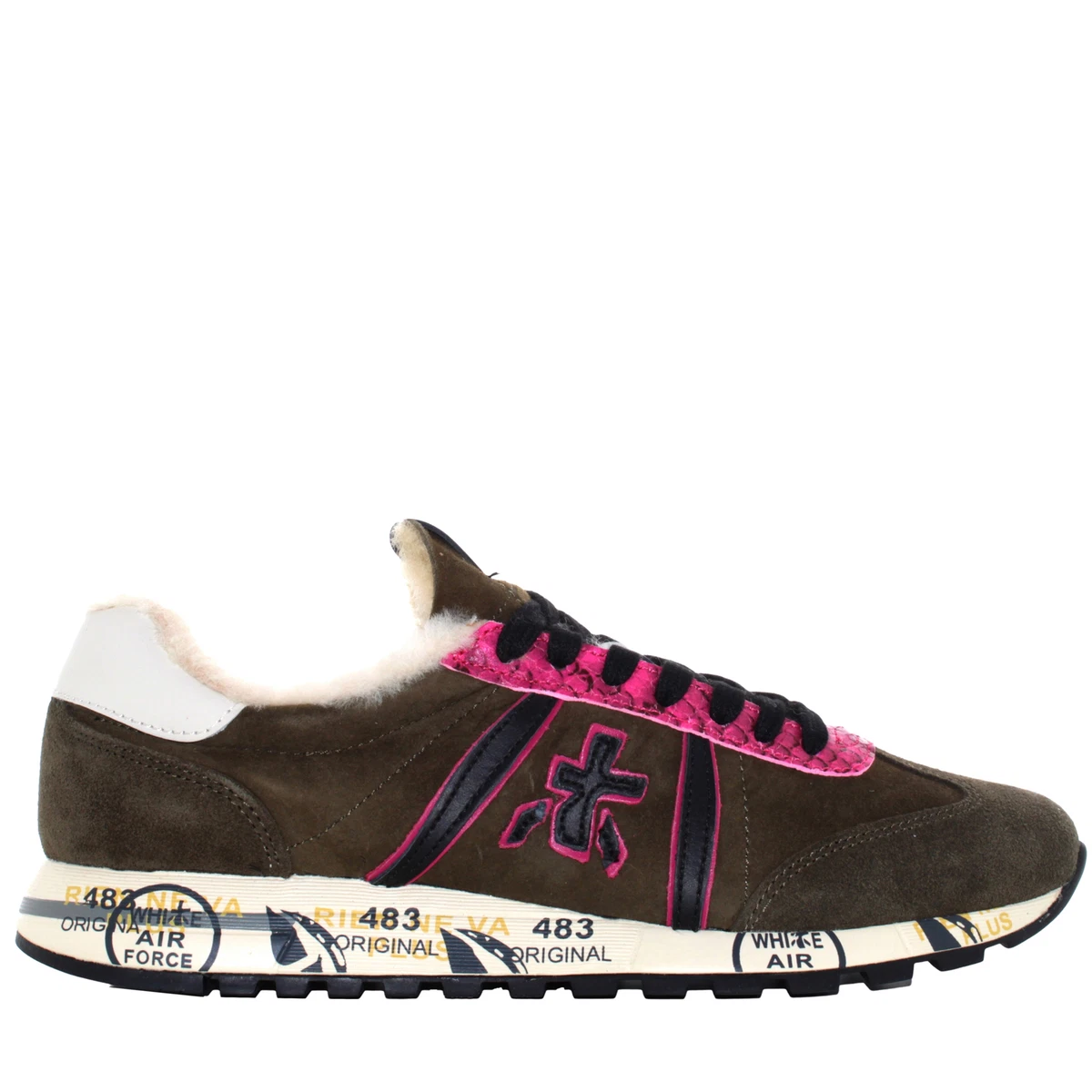 Premiata A22us woman low sneakers with wool LUCYD 6010