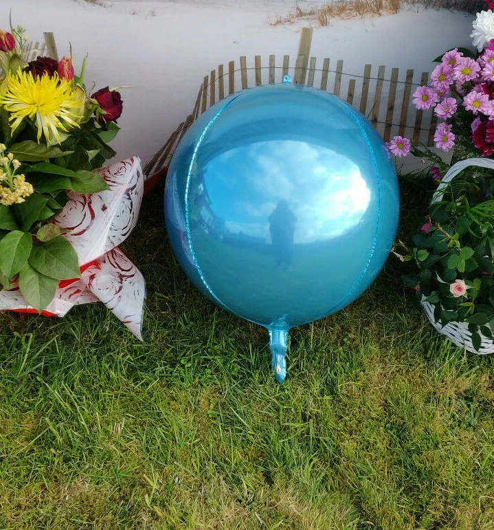 Globo Orbz Azul Bebé 18" Esfera AZUL BEBÉ Orbe Lámina Globo Globo - Imagen 1 de 4