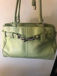 green coach tote