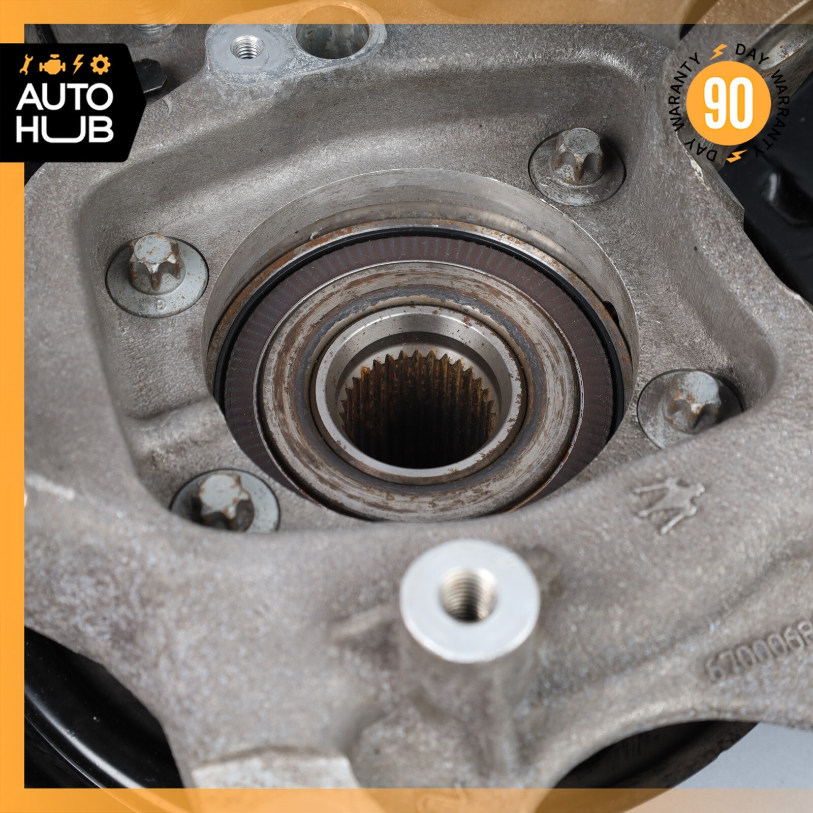 14-17 Maserati Quattroporte SQ4 M156 Rear Left Side Spindle Knuckle Hub OEM 69k