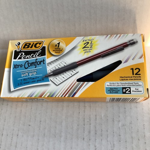Lápices mecánicos Bic Xtra Comfort punta fina 0,5 mm agarre suave paquete de 12 surtidos - Imagen 2 de 2