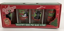 A Christmas Story Collector's Series Pint Glass 4 Pack Holiday Novelty Drinkware