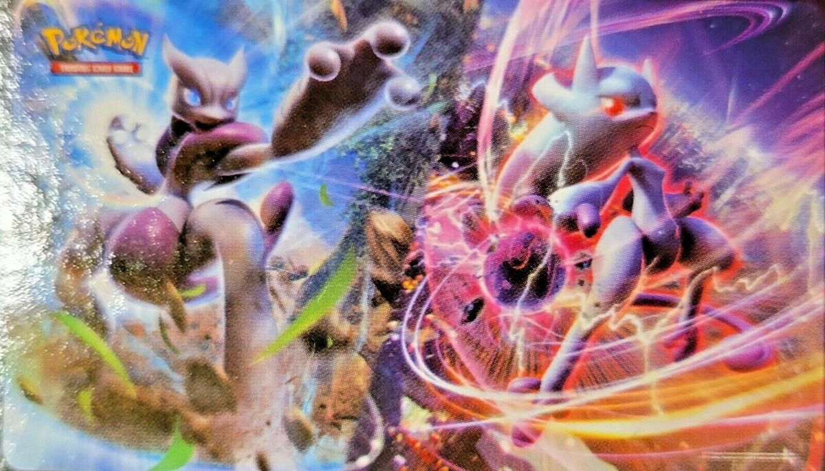 TCG: Pokemon Mega Mewtwo X Mega Mewtwo Y Playmat 