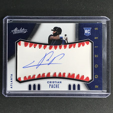 2021 Absolute Christian Pache Rookie Baseball Material Signatures Auto 85/99