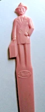 Vintage Fuller Brush Company Pink Plastic Letter Opener, Made USA, 7.25 inches