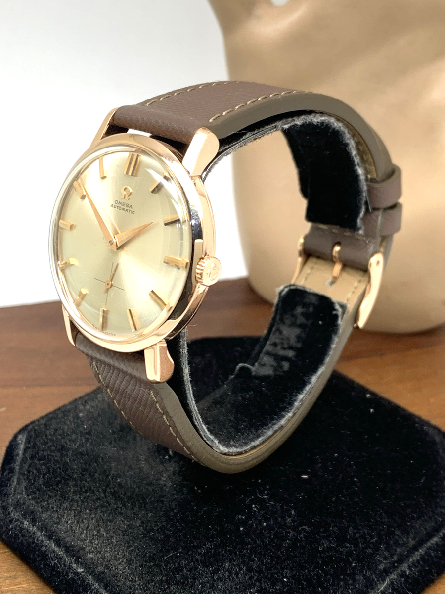 Omega Mens Watch 2897 SC Vintage 1958 Swiss Automatic 18k Gold