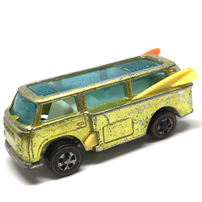 ミニカー Hot Wheels Redline Volkswagen Beach Bomb Hot Wheels Redline Volkswagen Beach Bomb 1969 Rare Yellow White