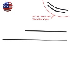 2x Front Windshield Wiper Blade Rubber Inserts Refill For Honda Civic 2016-2020