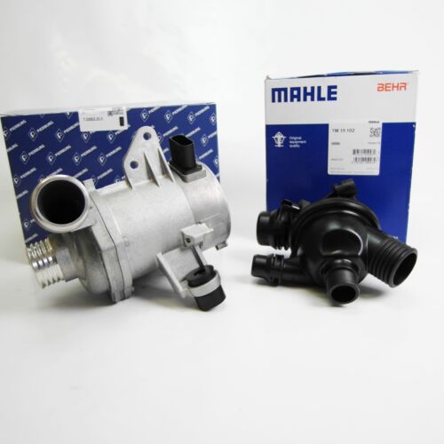 PIERBURG Wasserpumpe + MAHLE Thermostat für BMW N43 E81-88 E90-93 E60 E61 - Picture 2 of 12