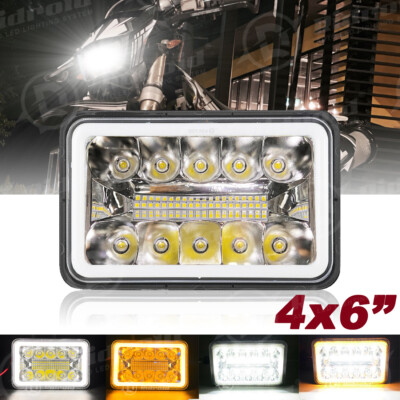 4x6'' LED Headlight Reflector Hi/Lo Beam for Honda XR250 XR250L XR650L XR650R