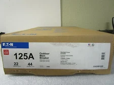Eaton CH22B125R CH 22 Outdoor Main Breaker Panel  22 Spaces / 44 Circuits 1Phase