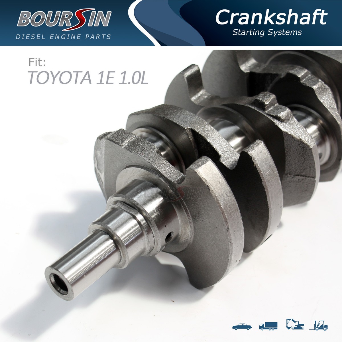 Crankshaft For Toyota 1E Starlet EP70 EP80 1.0L 1EL engine