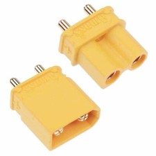 Pair Male  Female XT30UPB Gold Plated Connector 15A Amass