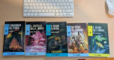lotto 5 librogame Lupo Solitario, Blood Sword, Oltre l'Incubo - Ed. ''E. Elle''