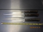 3 flint vanadium kitchen knifes — photo 1