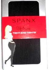 Woman's SPANX UPTOWN  Patterned Tights,Black Sz D New in package