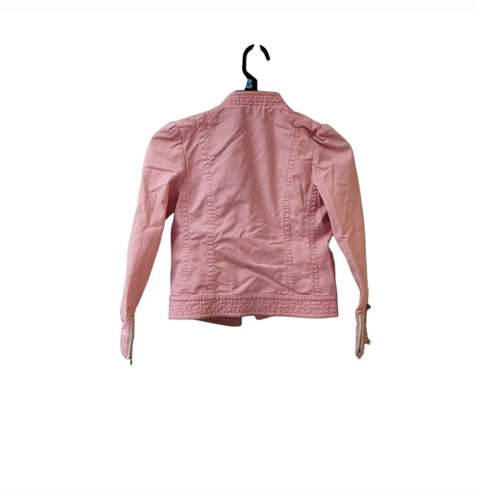 Juicy Couture Rosa Denim Jean Chaqueta Niñas Niños Talla 10 Niña Niños Chaqueta Foto 3 de 4