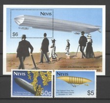Airships, Zeppelin - Nevis - ** MNH