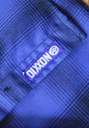 Camisa DIXXON Pennywise Para Mujer M Azul Franela a Cuadros Perla A Presión Edición Limitada - Imagen 3 de 6