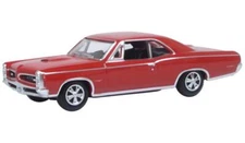 Oxford 87PG66002 HO Scale Model of the Montero Red Pontiac GTO 1966