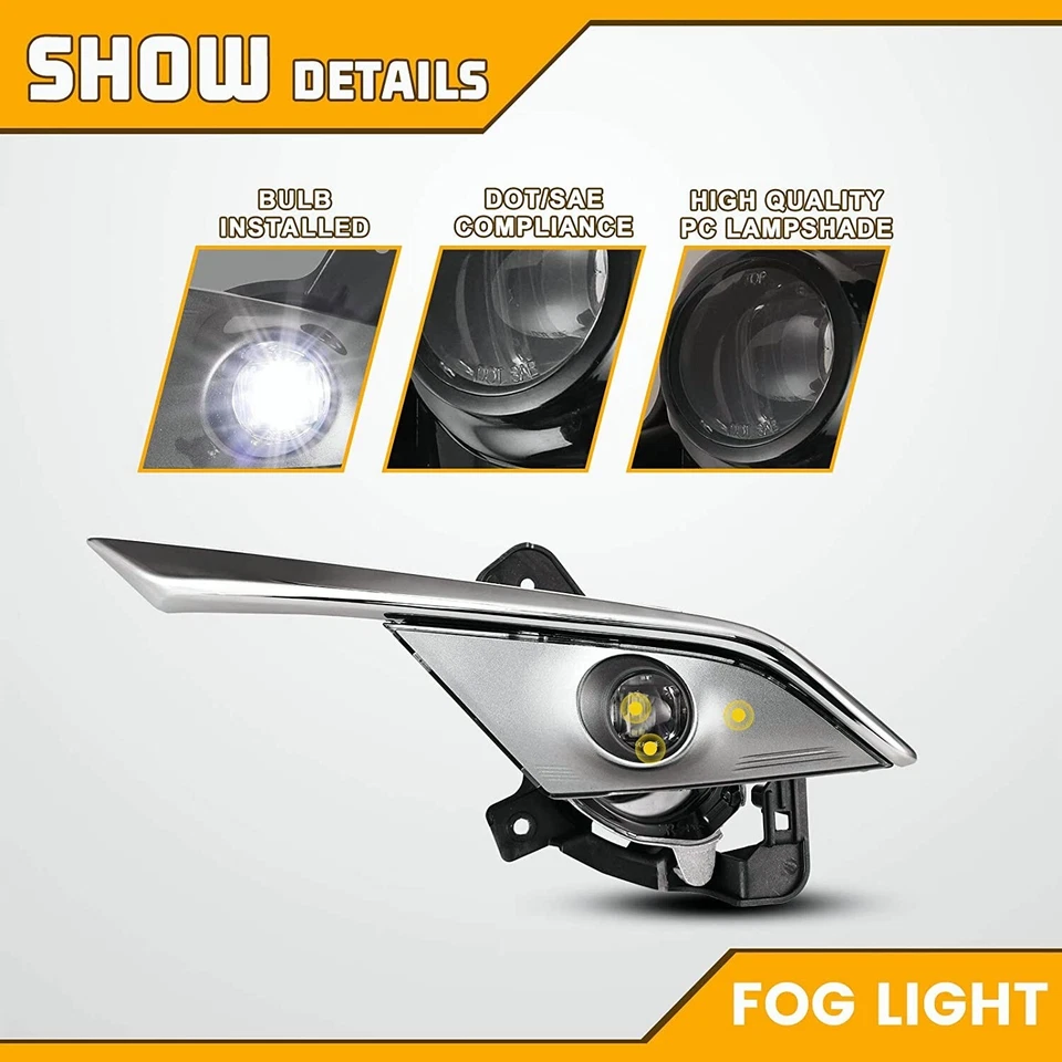 For 2016 2017 2018 2019 Mazda CX-3 CX3 LED Fog Lights Front Bumper Lamps Pair - Изображение 3 из 4