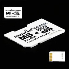Dual Micro SD TF To Memory Stick Converter MS Pro Duo PSP Card 2 Slot Adapter