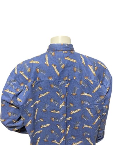 Vintage Ralph Lauren Chaps Men’s Shirt Size Adult XXL 2XL Sail Boat Button Down - Picture 11 of 16