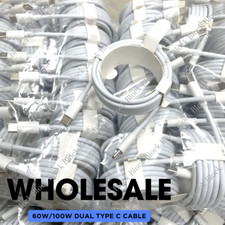 60W/100W USB-C to USB-C Fast Charger Cable Type C Data Cord Lot For iPhone 15 16