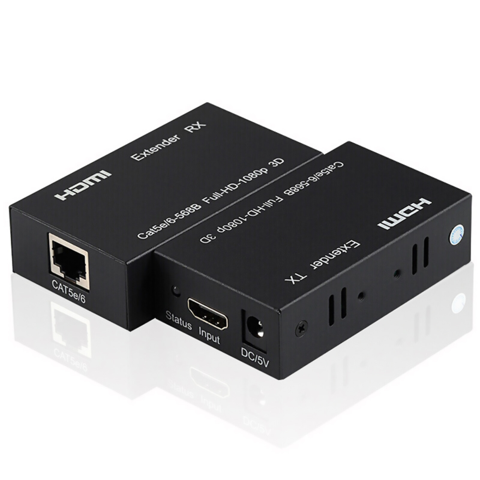 60M HDMI RJ45 Extender 1080P for PS4 TV PC Laptop HDTV Network
