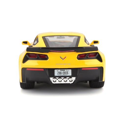 Chevrolet Corvette Z06 2015 yellow Maisto Diecast Collection Car Model 1/24 - Picture 10 of 12