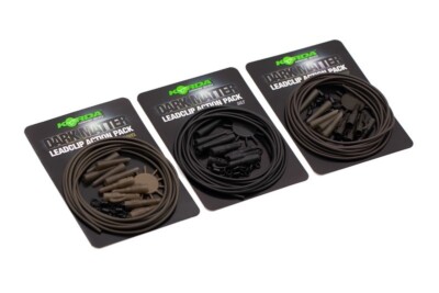 Korda Dark Matter Lead Clip Action Pack 5pk ALL COLOURS Fishing tackle