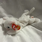 Ty Beanie Babies Flip the Cat White Plush Style 4012 1995 Vintage Ages 3+