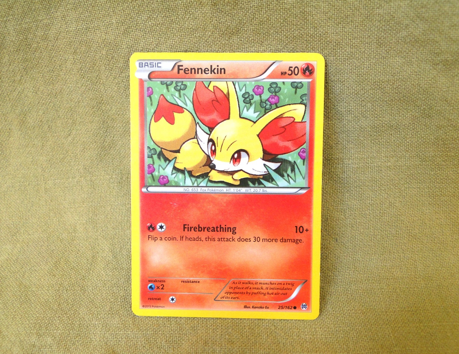 Pokemon Trading Card - BREAKthrough: Fennekin 25/162