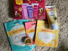 Burt's Bees 8 pc LOT Hand Cream Trio Gift Set , Hemp cream, set of 3 masks NEW