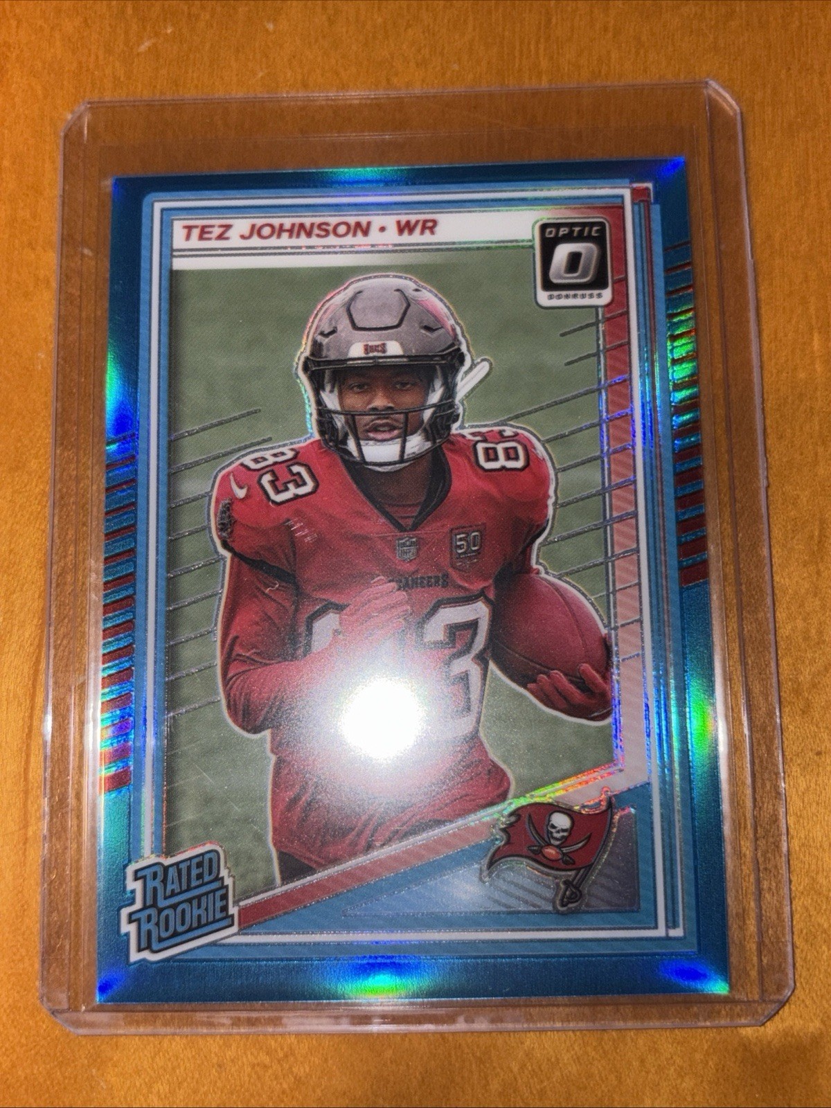 2025 Donruss Optic #231 Tez Johnson Neon Blue Prizm /399