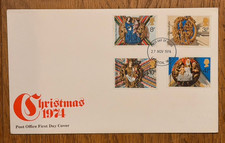 November 1974 First Day Cover; Christmas;